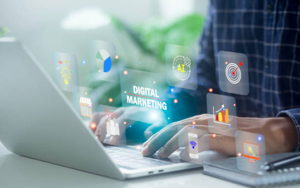 Digital marketing and AI icons over a laptop — getting cited by ChatGPT and Google AI Overviews